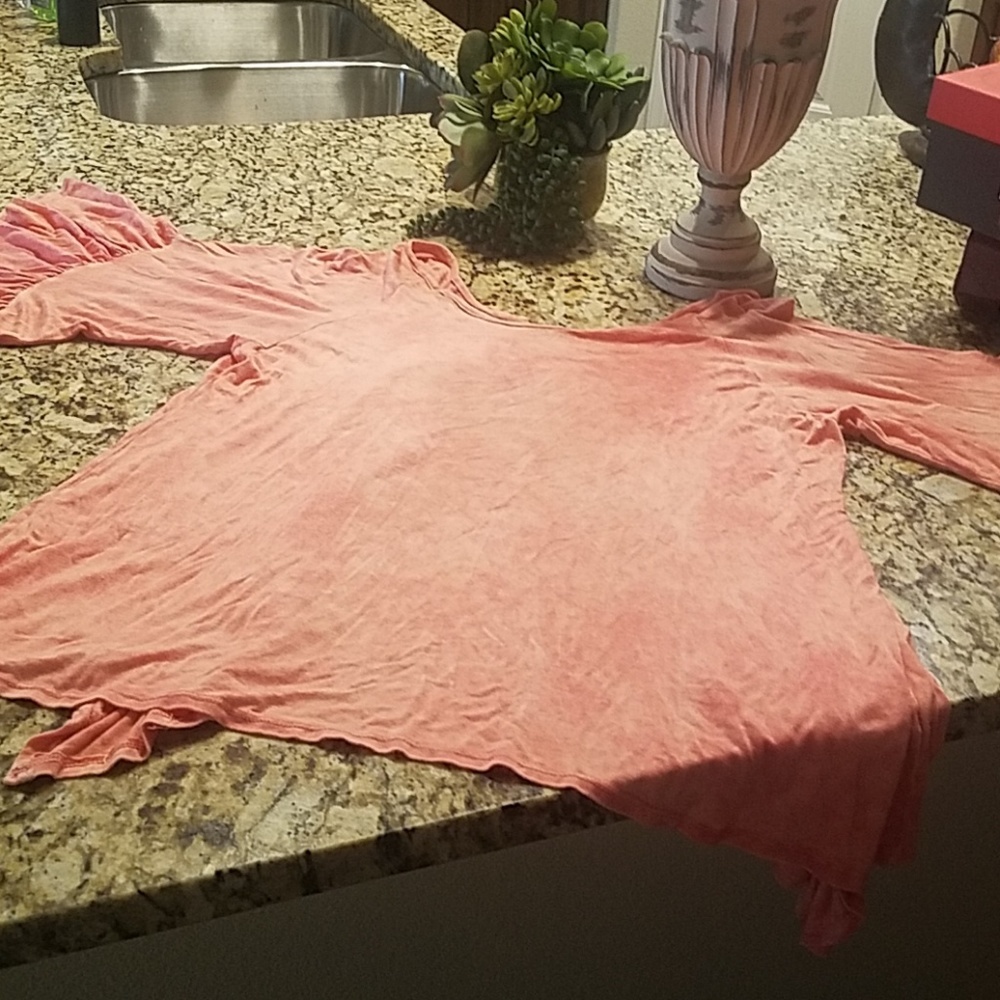 J & M salmon colored shirt